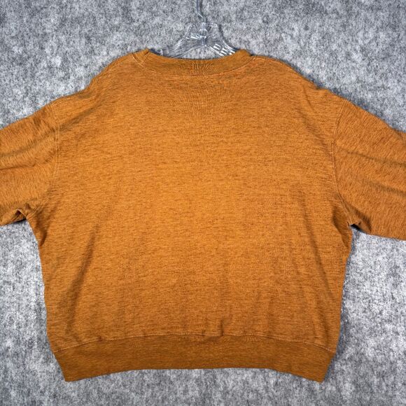 John Elliott Sweatshirt Womens Size 3 Orange Gold Crewneck Pullover Long Sleeve - Picture 10 of 10
